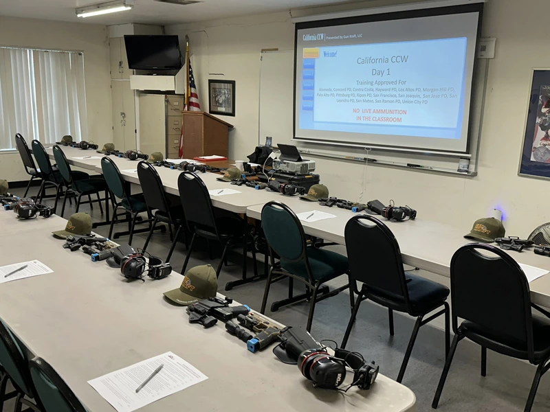 California CCW classroom setup